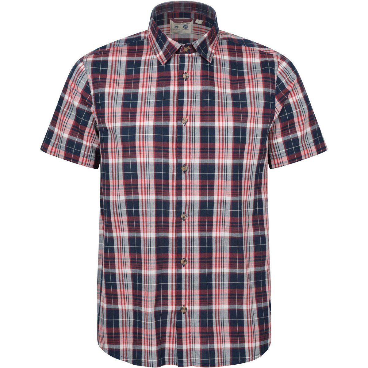 Herren Kurzarm Plaidhemd