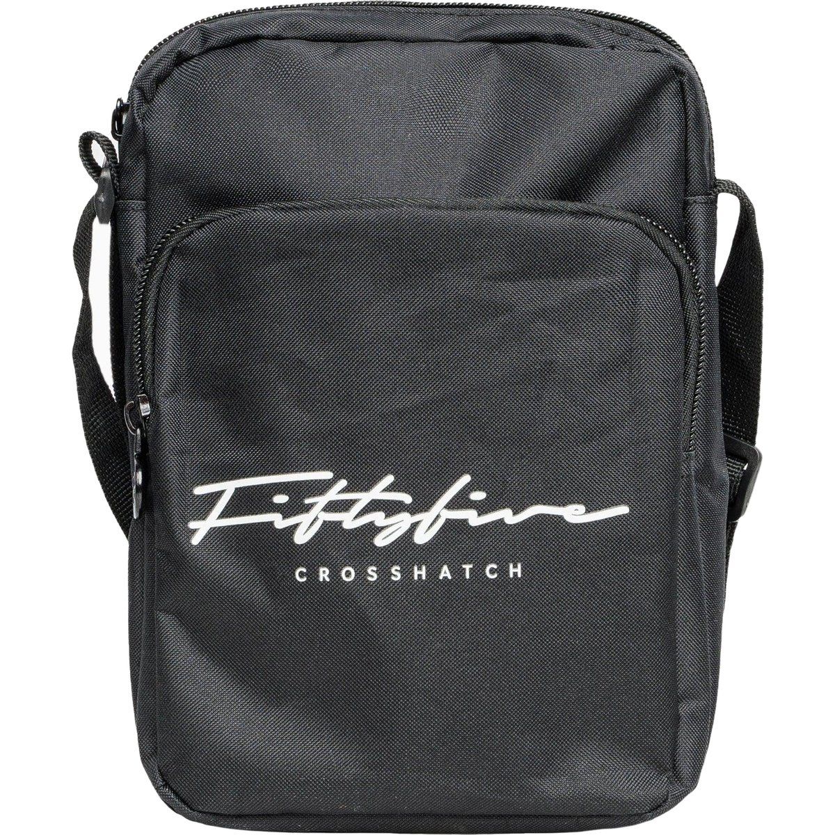 Schwarze Umhänge-Messenger Bag