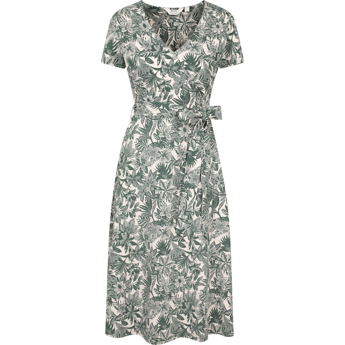 Mountain Warehouse - "Santorini" Midikleid Wickel für Damen (Khakigrün)