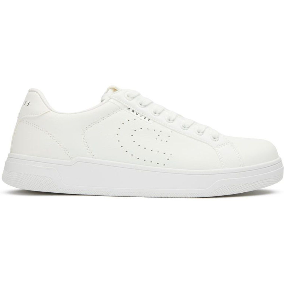 Saubere weiße minimalistische Court-Sneakers