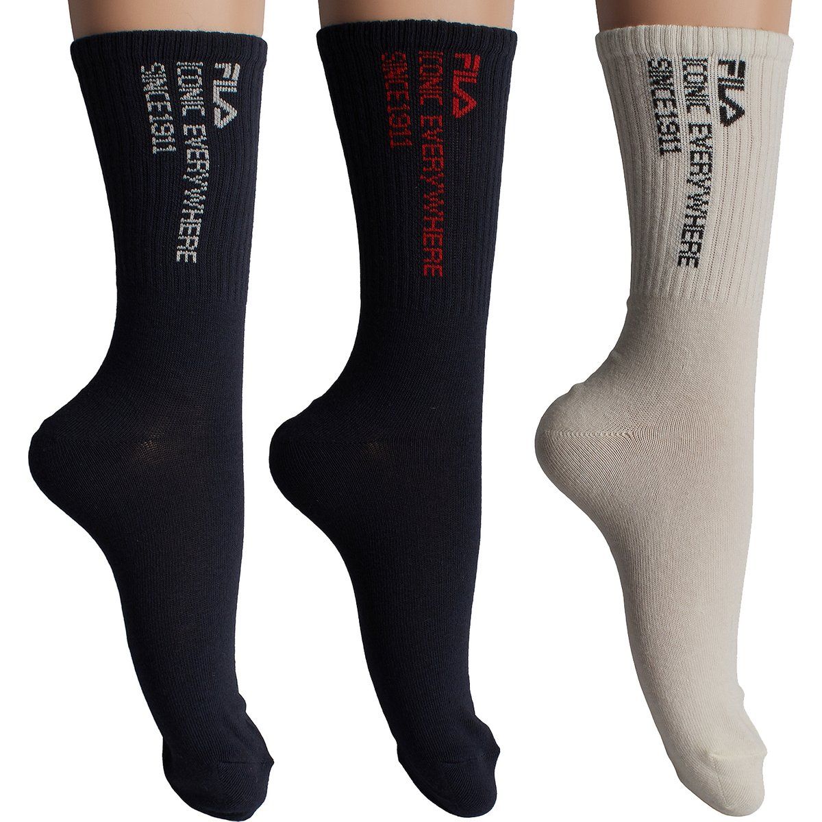 Damen Baumwollmischung Socken 3er-Pack