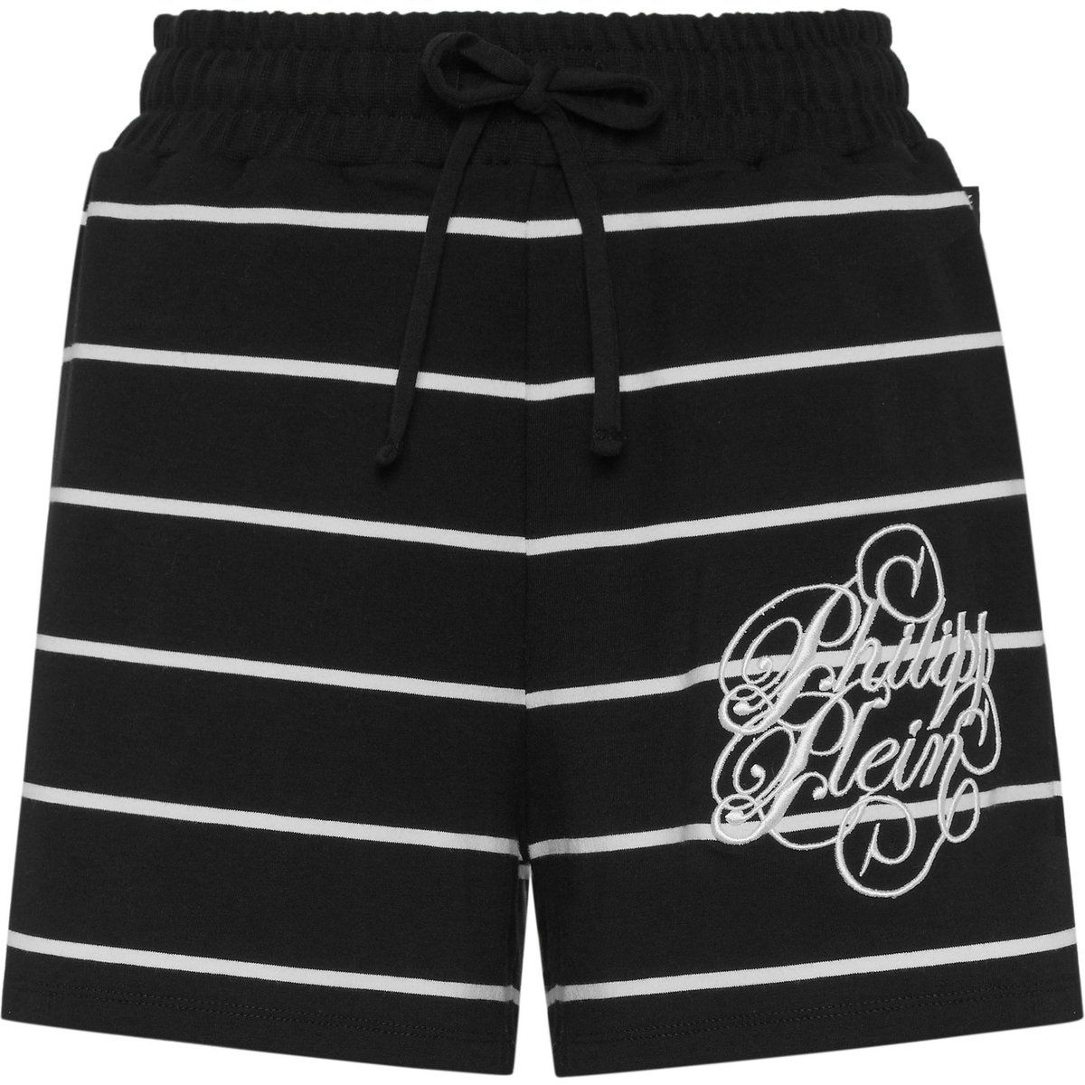Gestreifte Jogginghose aus Baumwollfleece