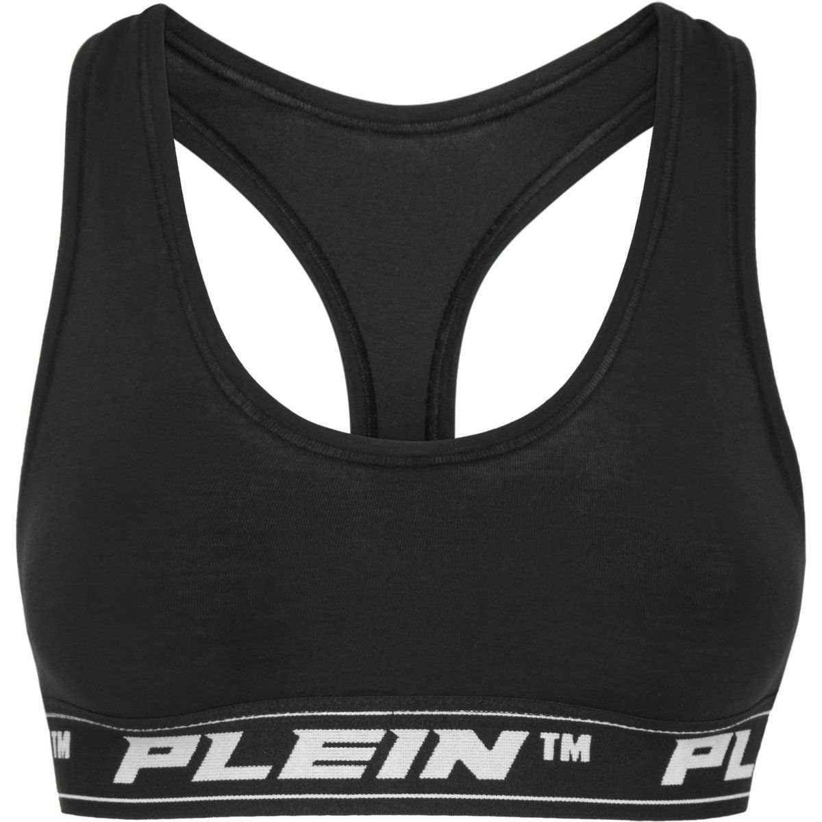 Logo Jacquard Baumwollmischung Sport-BH