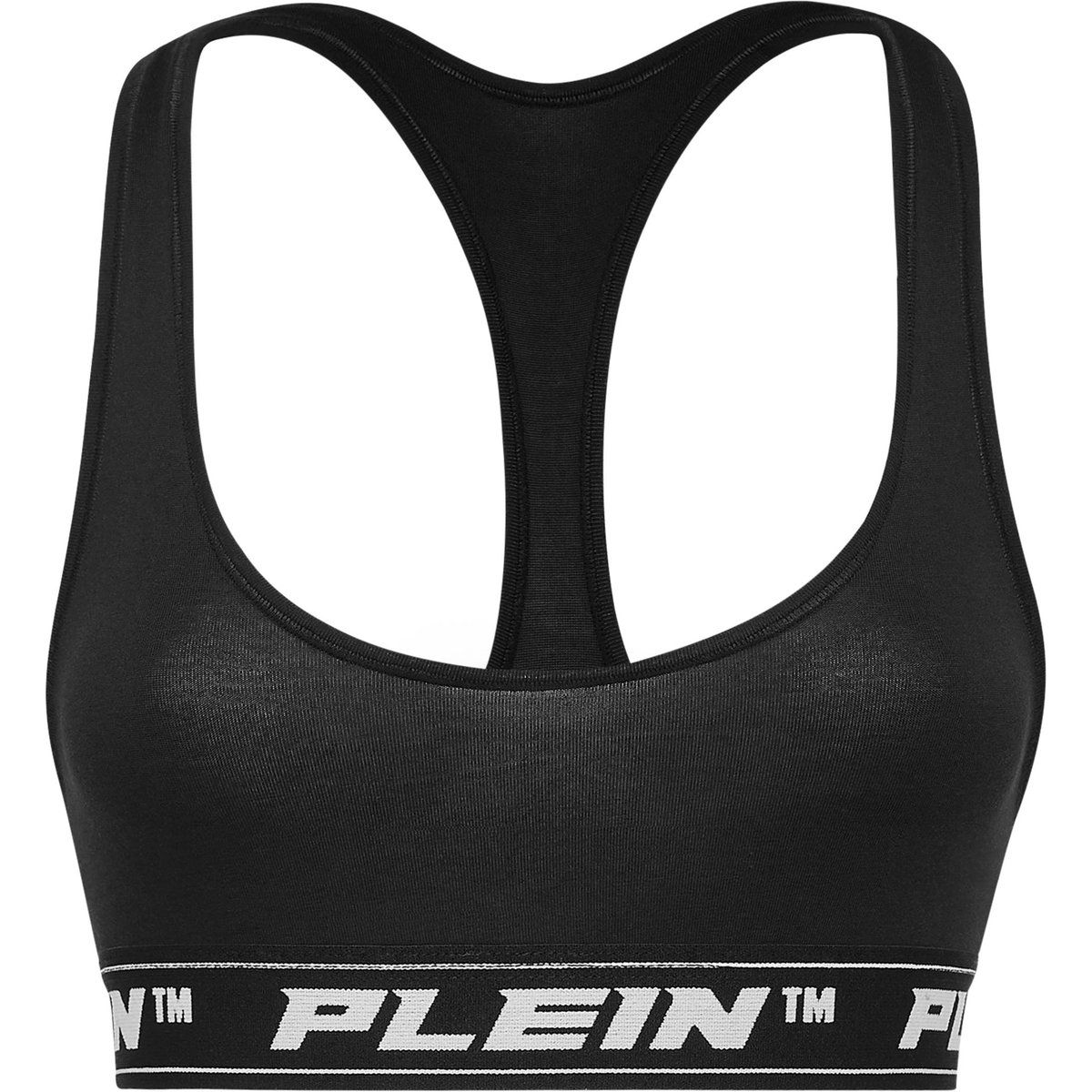Logo Jacquard Baumwollmischung Sport-BH