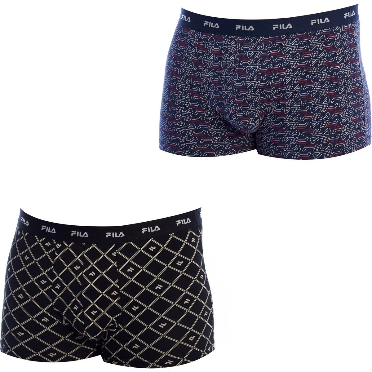 Boxershorts Set aus Baumwollmischung mit Muster