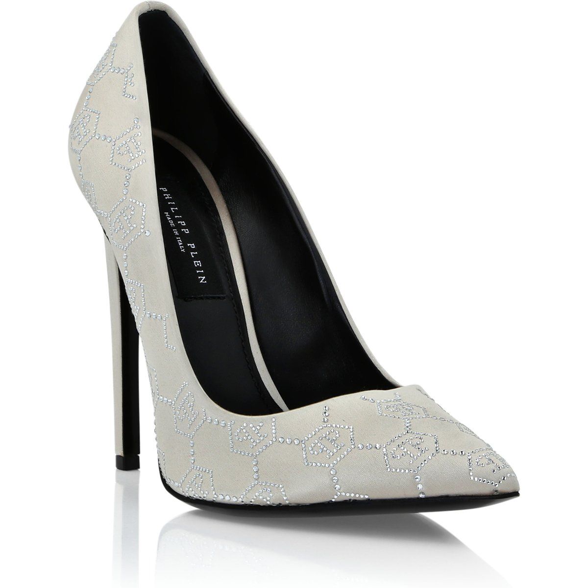 Mit Strass verzierte Pumps mit spitzer Zehenpartie