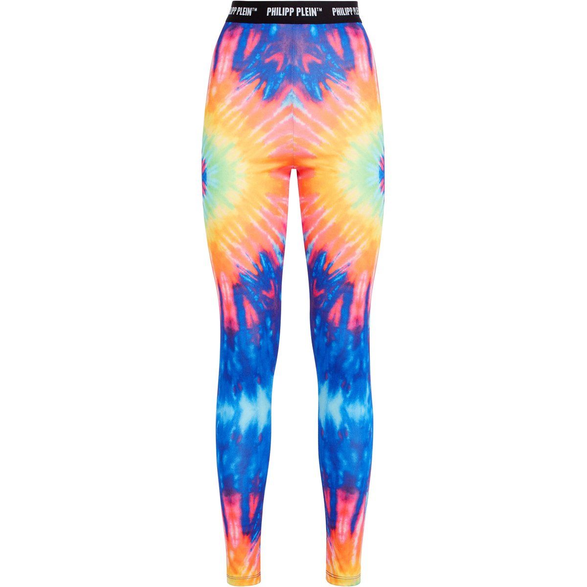Bunte Tie-Dye-Leggings mit Elastikbund