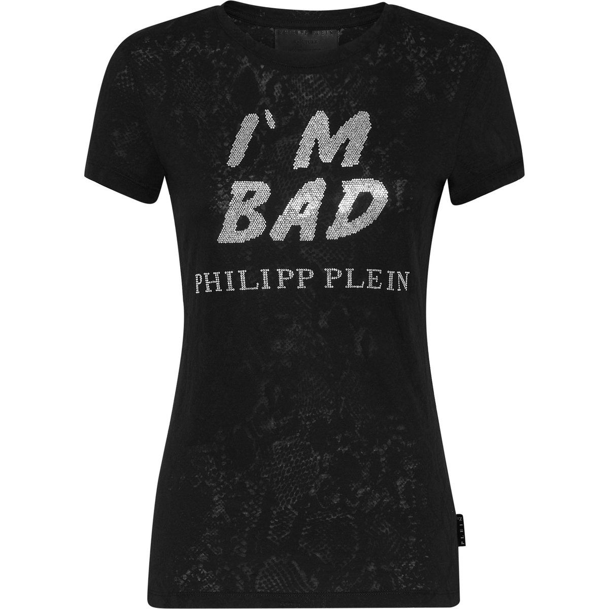 T-Shirt aus Baumwolljersey mit Strass