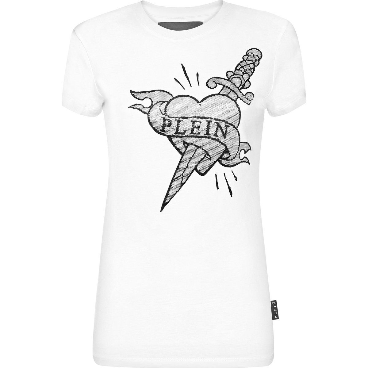 Figurbetontes T-Shirt mit Grafikdruck