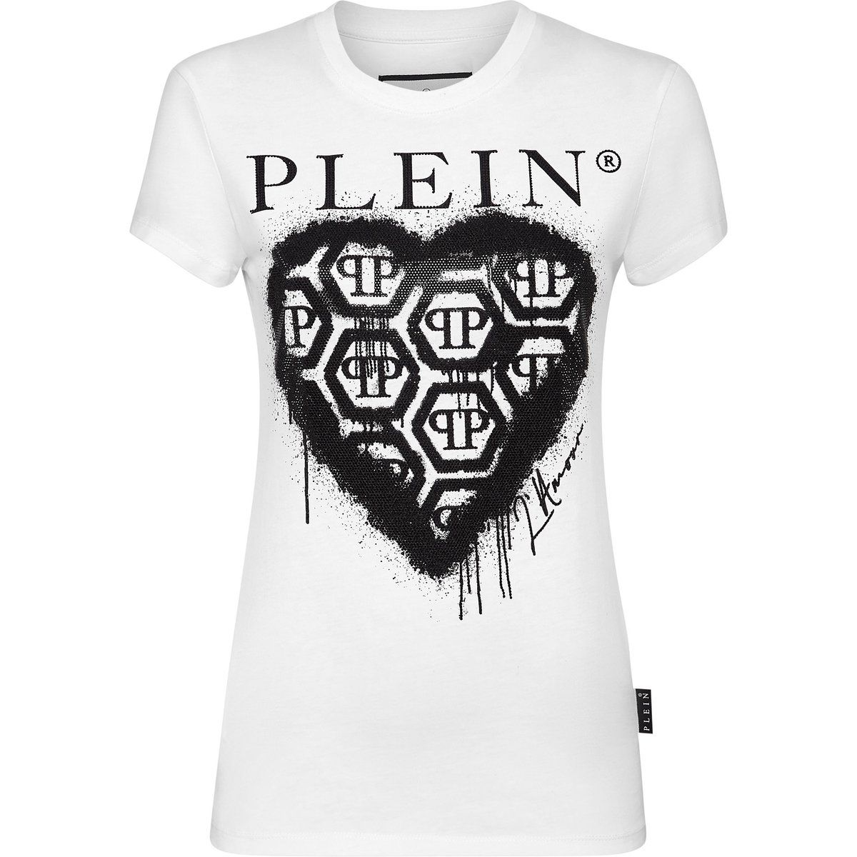 T-Shirt mit grafischem Herz-Logo