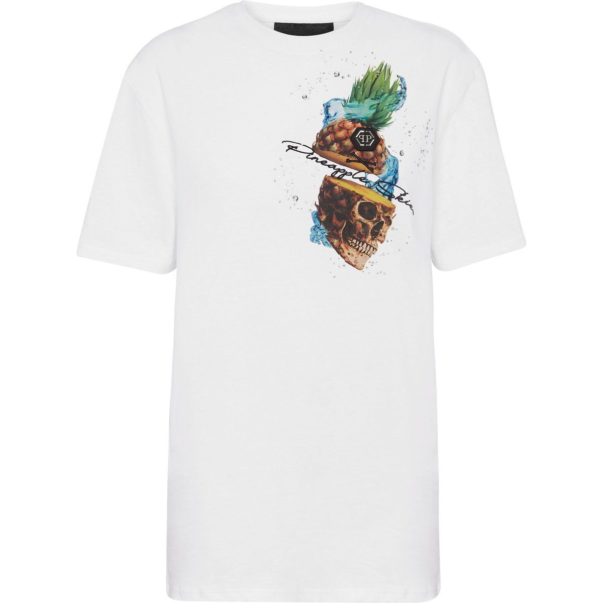 Baumwolljersey T-Shirt mit Grafikprint