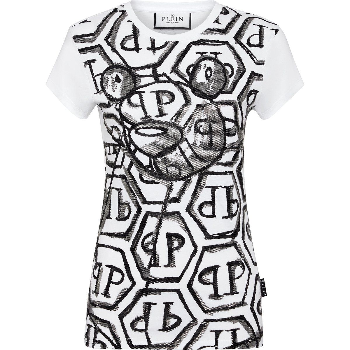 T-Shirt mit Grafik-Teddybärmuster