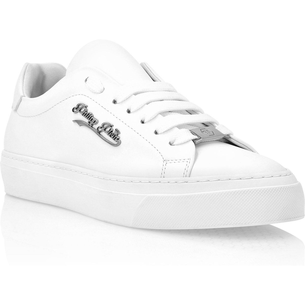 Signatur Leder Low-Top Sneaker