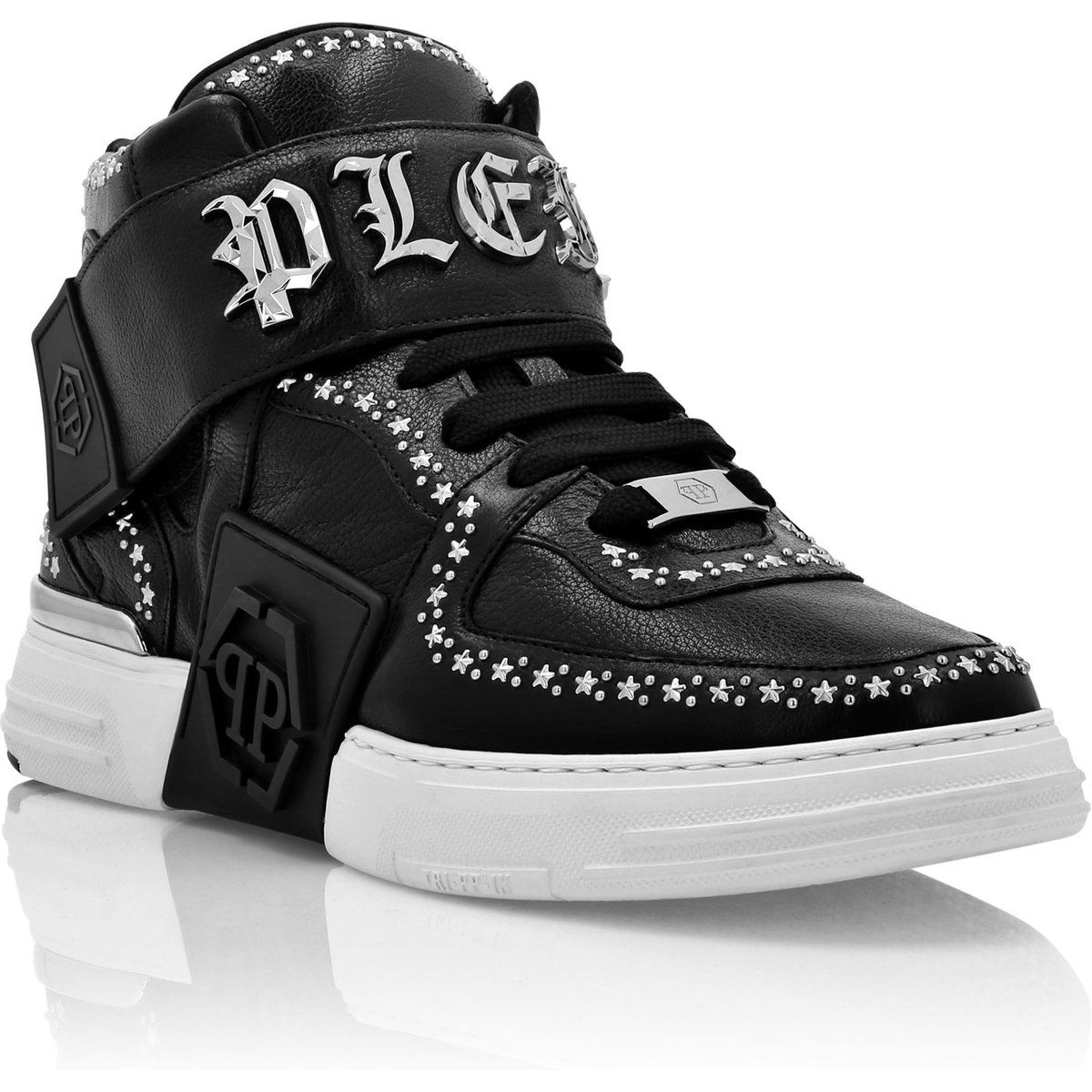 Gothic High-Top Leder-Sneakers