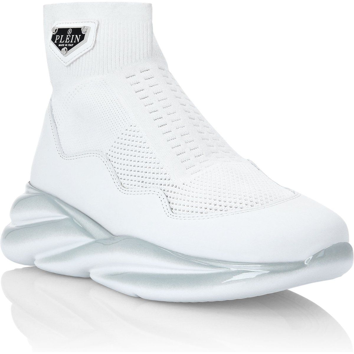Weisser Iconic Plein Runner Sneaker