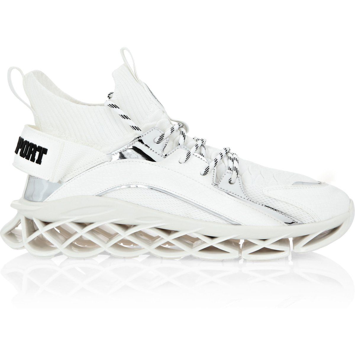Sportlicher High-Top Runner Sneaker