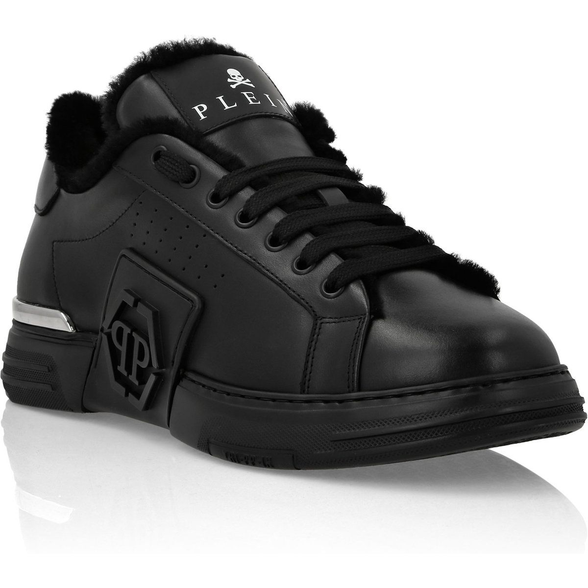 Gefütterte Nappa Hexagon Low-Tops