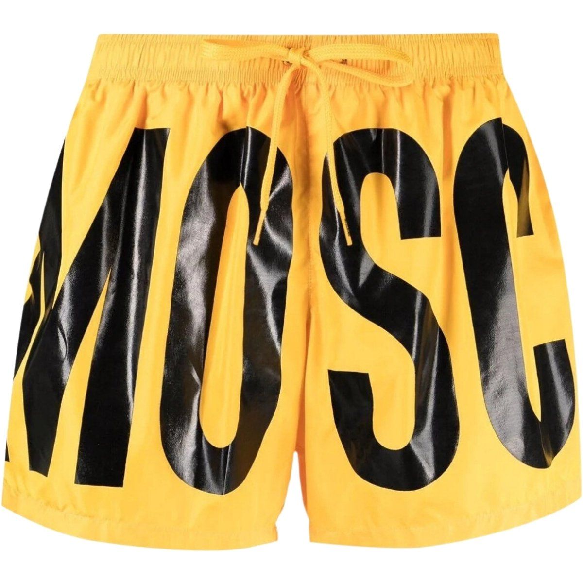 Badeshorts mit auffälligem Logo-Print