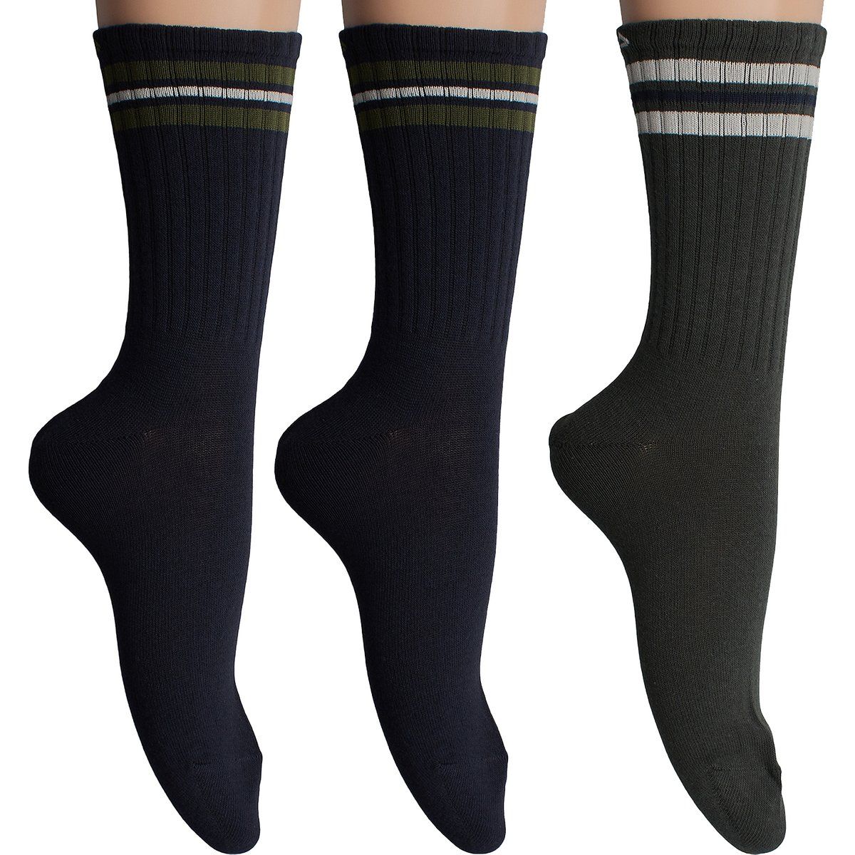 Unisex Crew-Socken aus Baumwollmischung