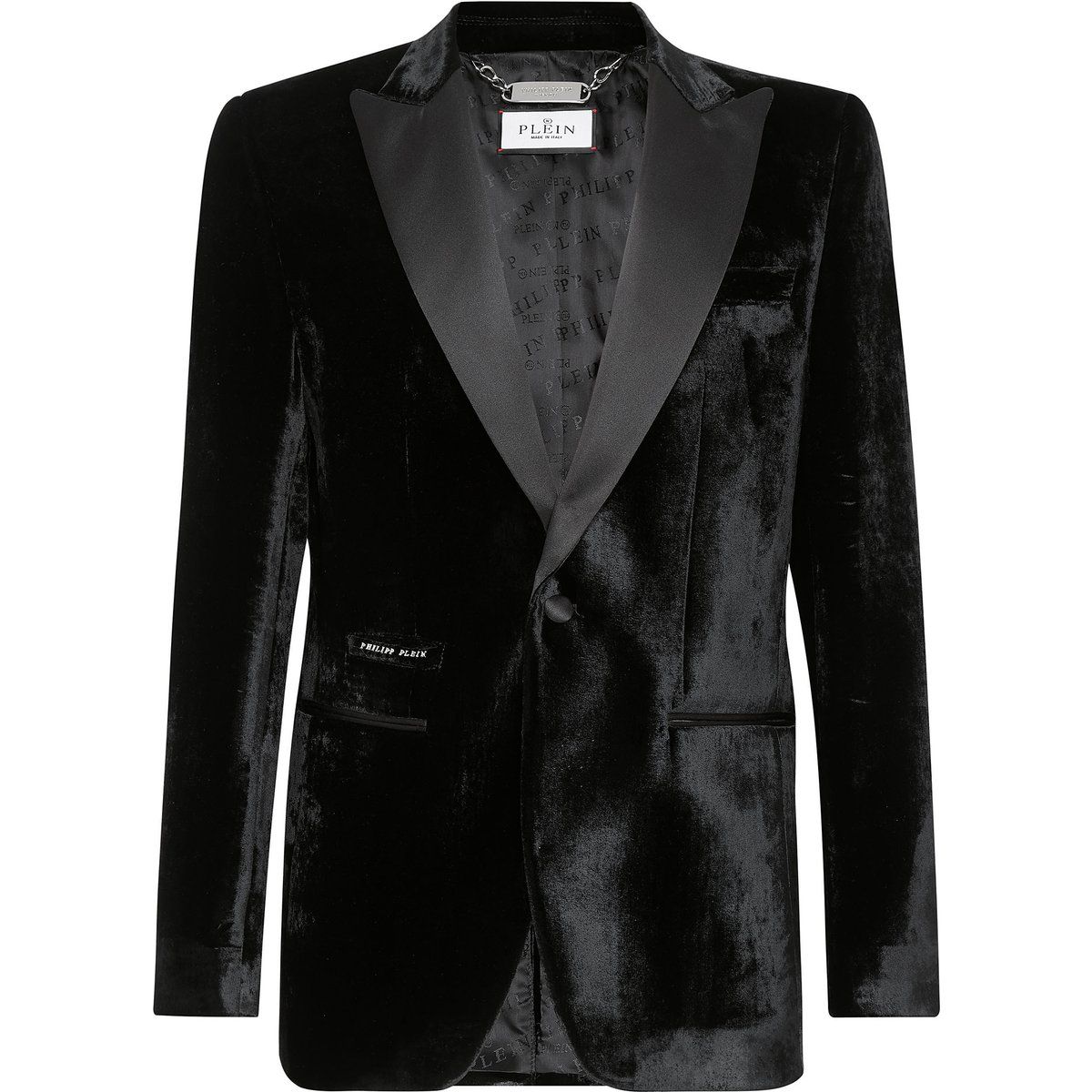 Elegantes Samt-Abendblazer-Jackett