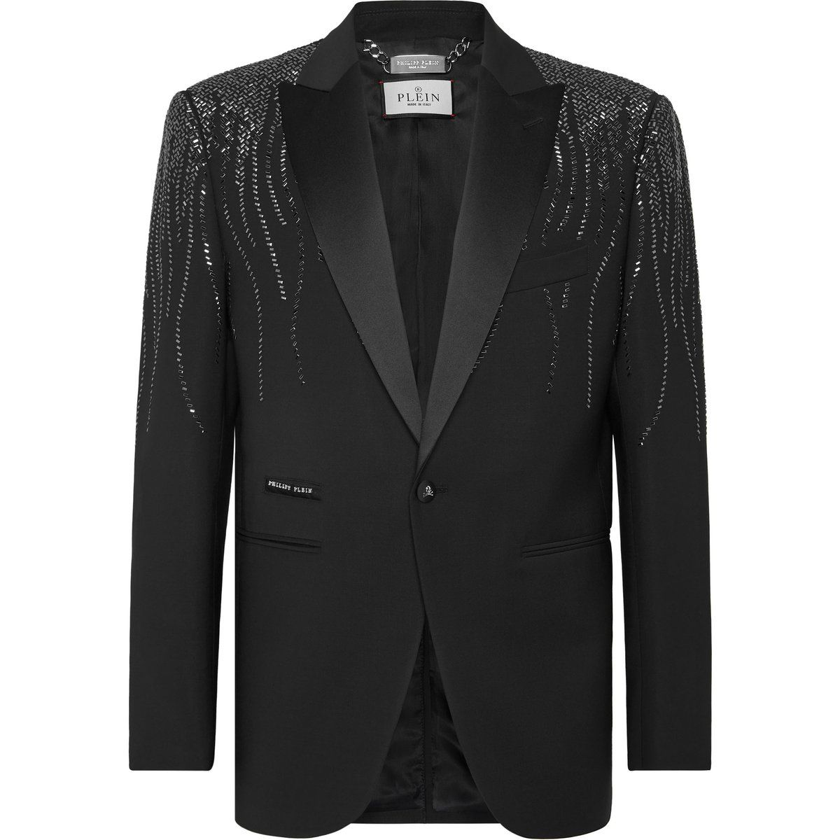 Einknopf-Abendblazer Slim Fit