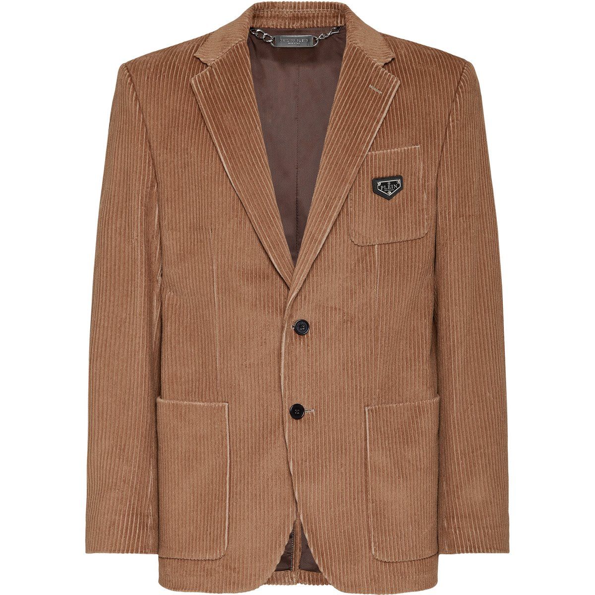 Cord Zweiknopf-Blazerjacke