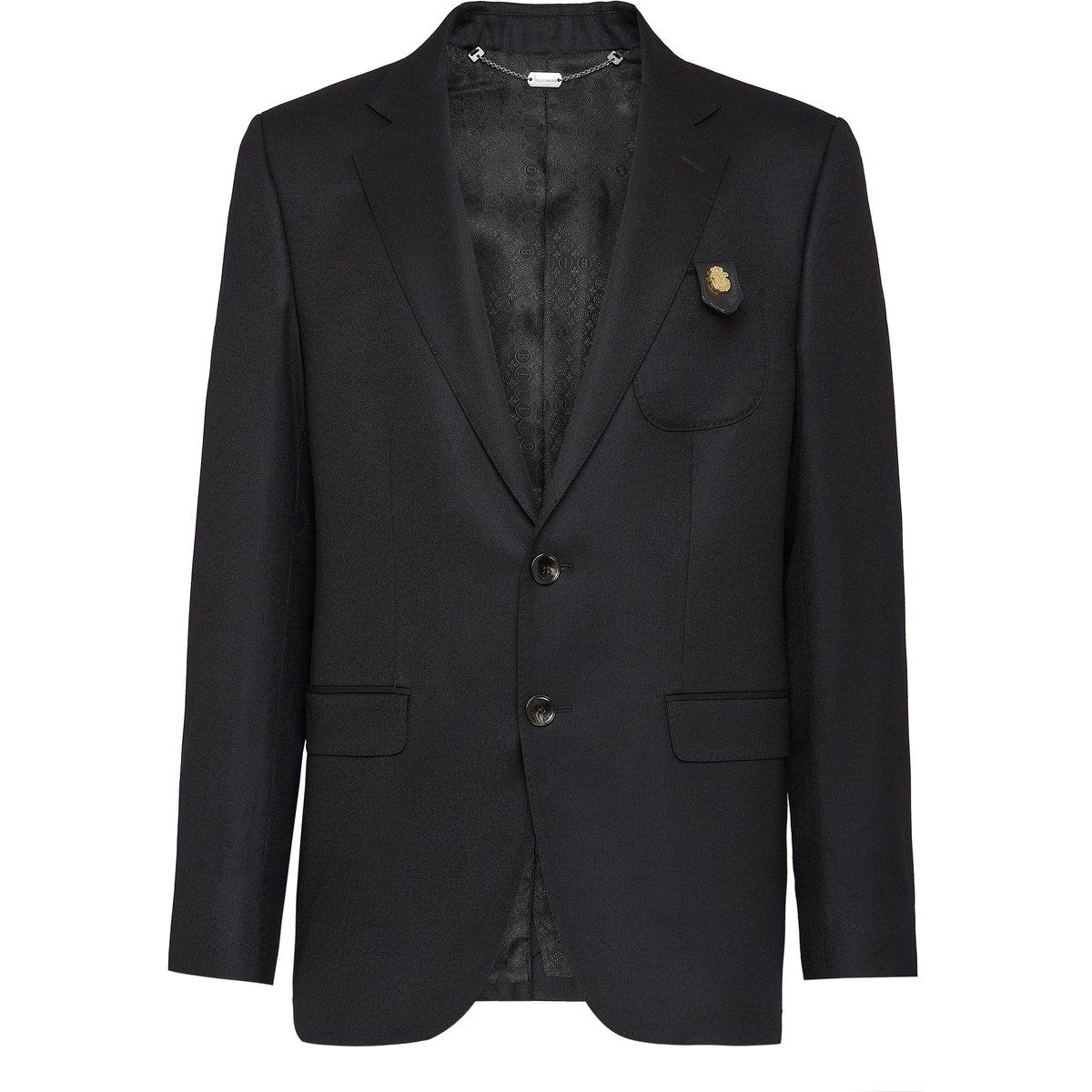 Herren Wollflanell Blazer mit Aufnäher