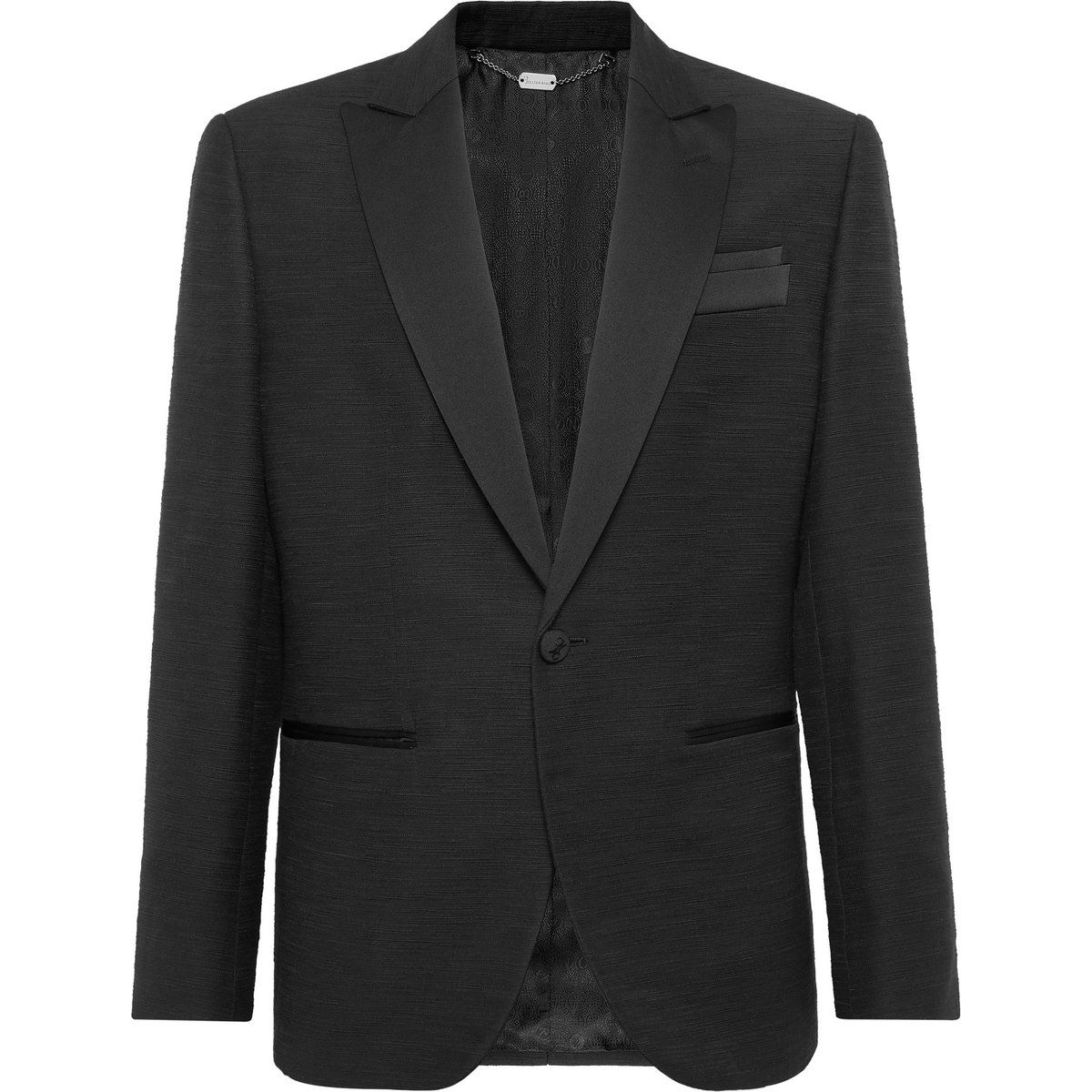 Modern geschnittener Blazer aus Slub-Gewebe