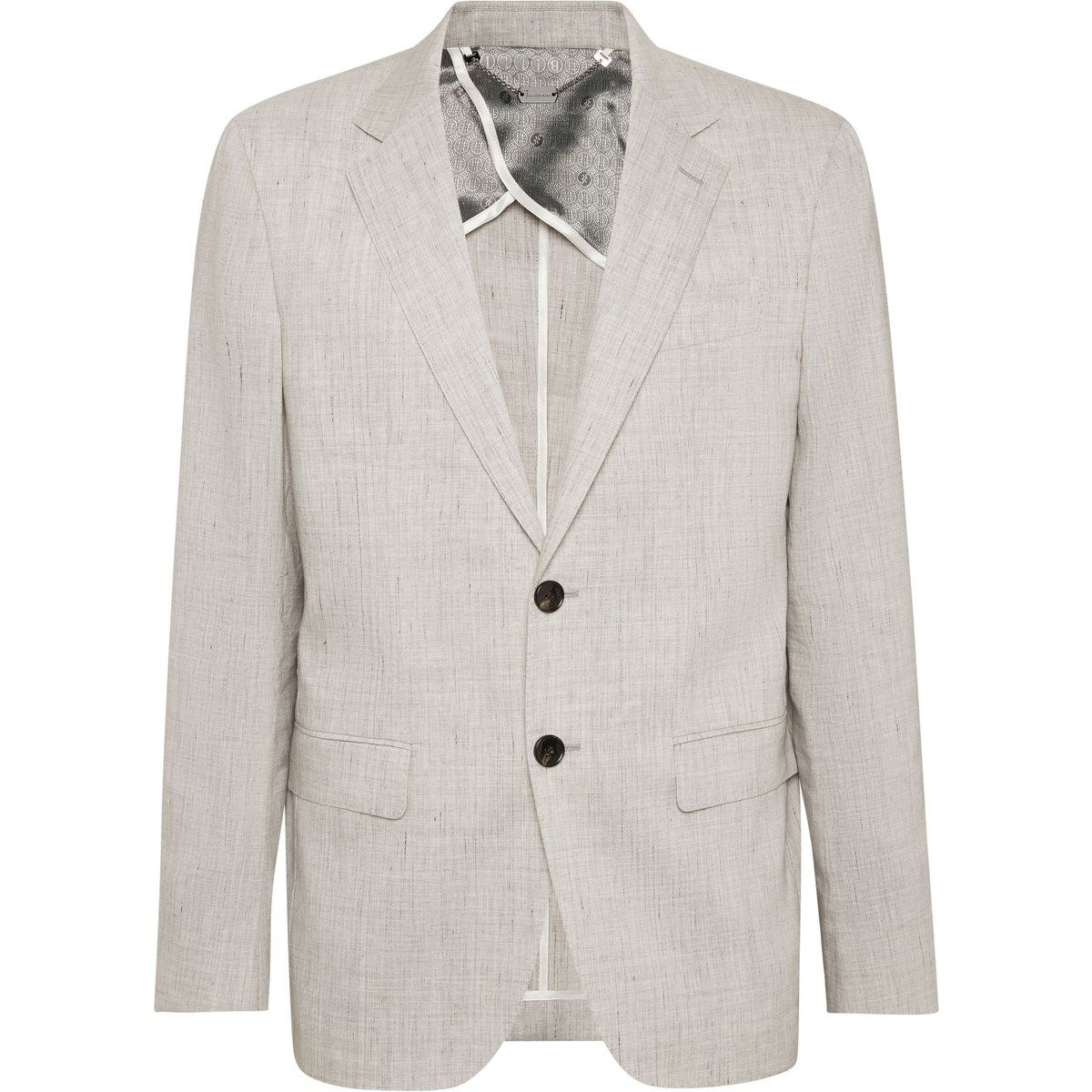 Klassischer Leinenblazer mit zwei Knöpfen