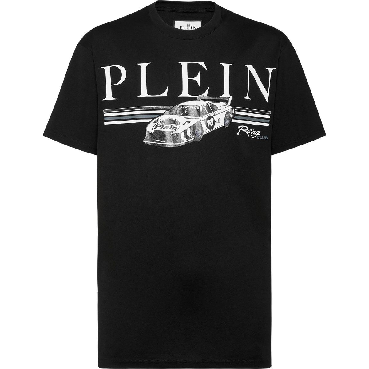 T-Shirt mit Racing Grafik Print aus Baumwolle