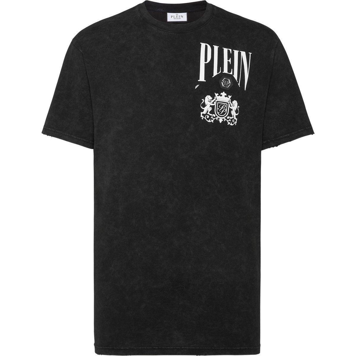T-Shirt aus Baumwolle mit Grafikprint im Used-Look