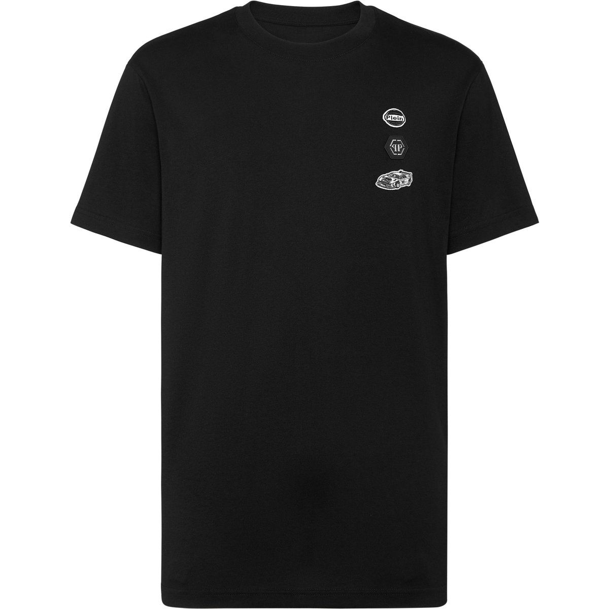 Baumwoll T-Shirt mit Rennemblem