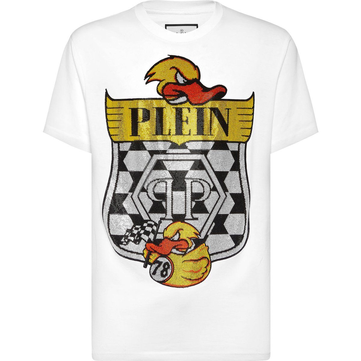 Baumwolljersey-T-Shirt mit Duck-Grafik