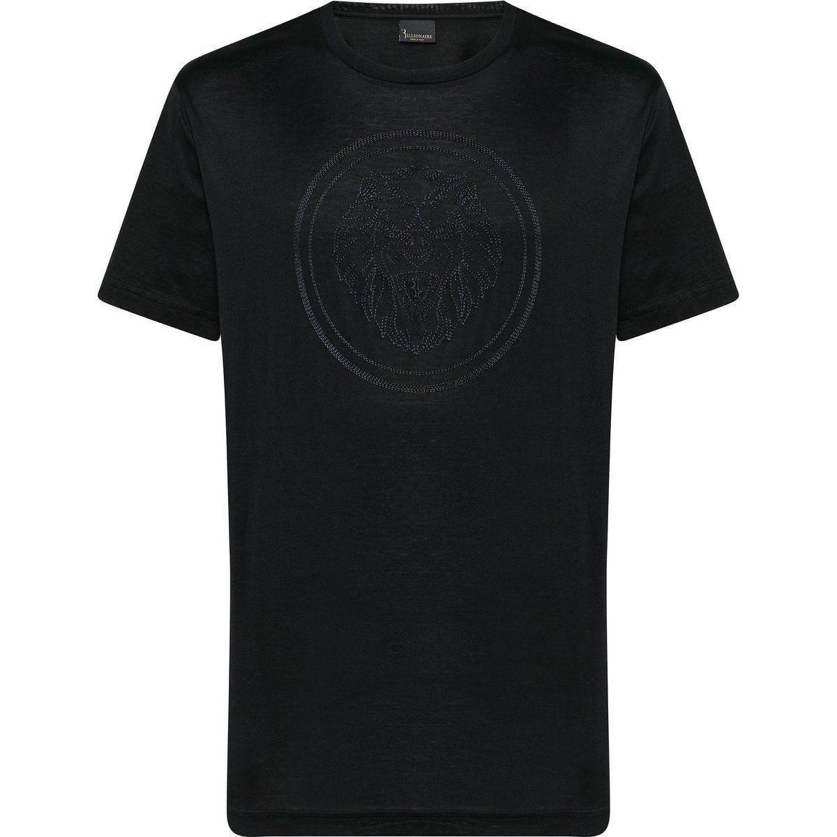 T-Shirt mit gesticktem Löwen-Motiv