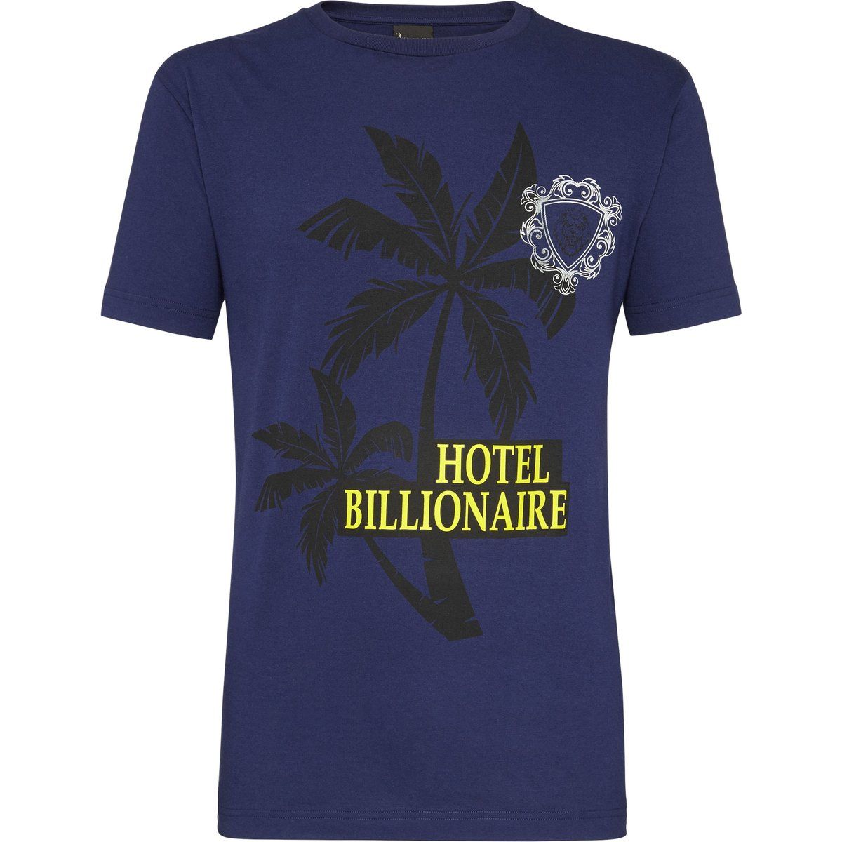 Baumwolljersey T-Shirt mit Palmen Grafik