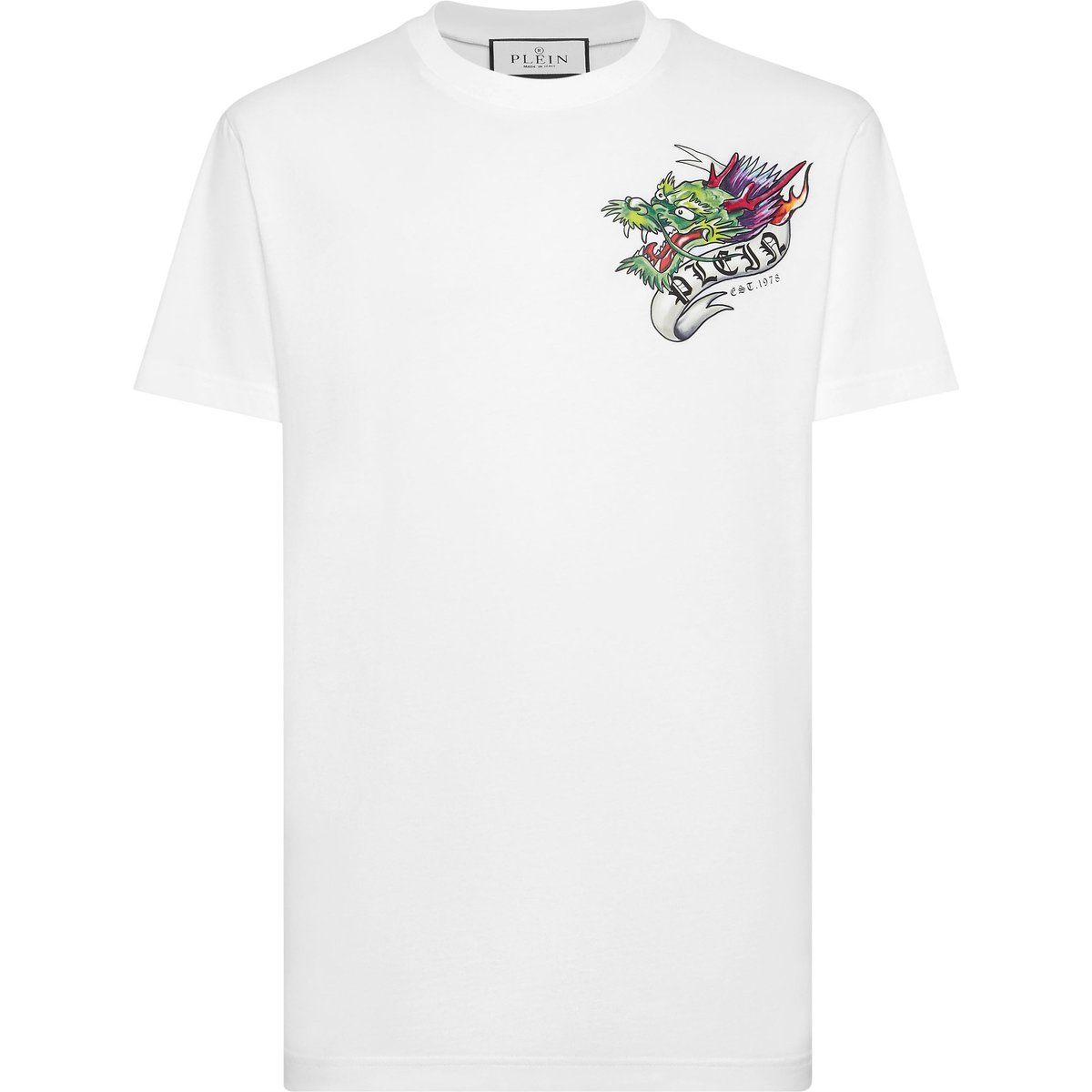 T-Shirt mit Drachen-Grafikprint aus Baumwolle