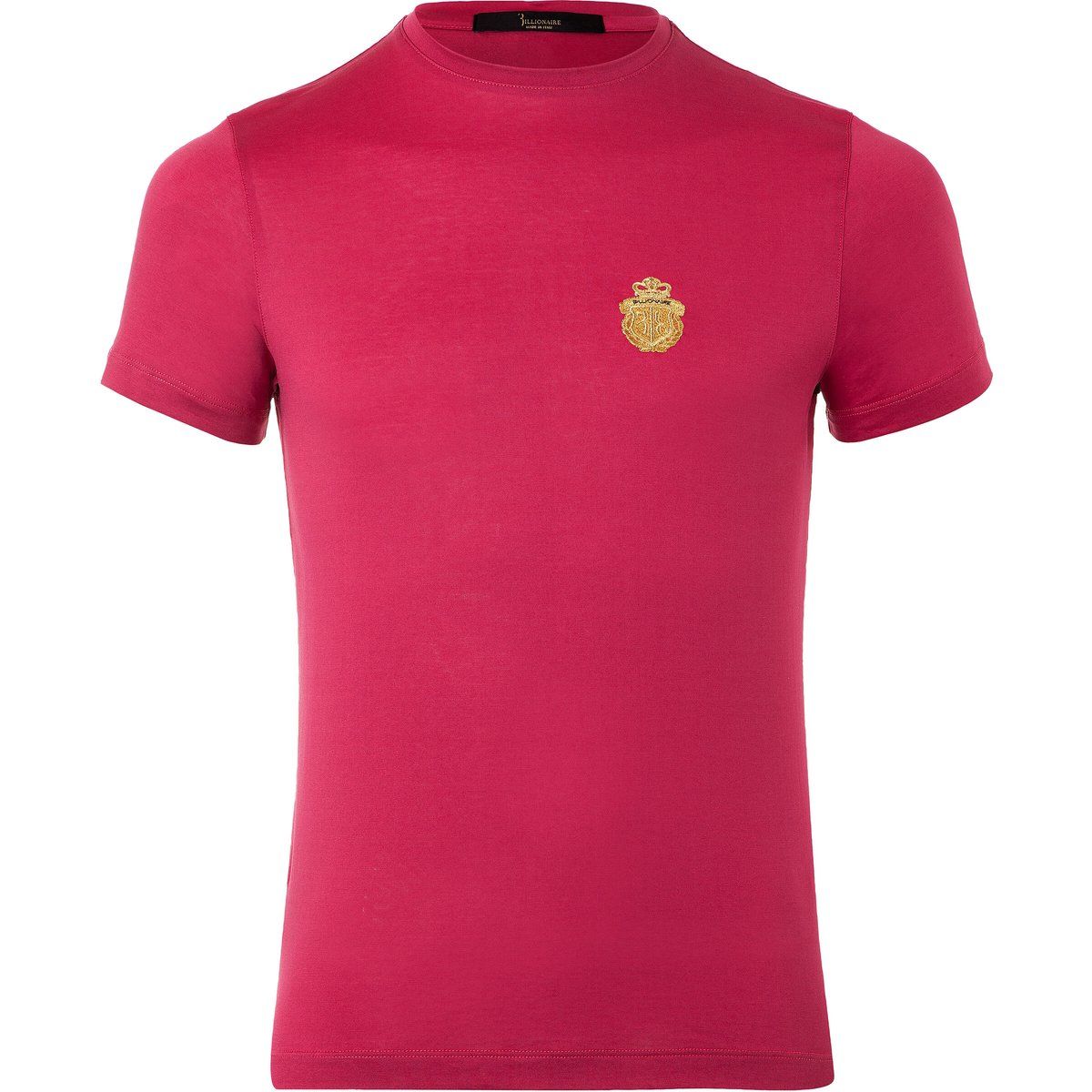 T-Shirt mit gesticktem Wappen und Rundhalsausschnitt
