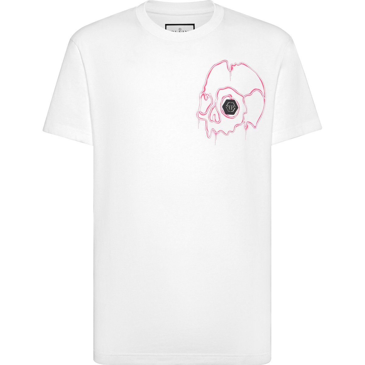 Baumwoll-T-Shirt mit Totenkopf-Grafikprint