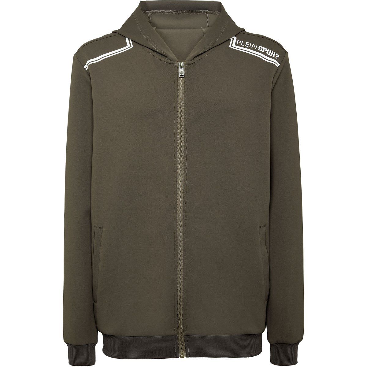 Sportliche Kapuzen-Sweatjacke mit Reißverschluss