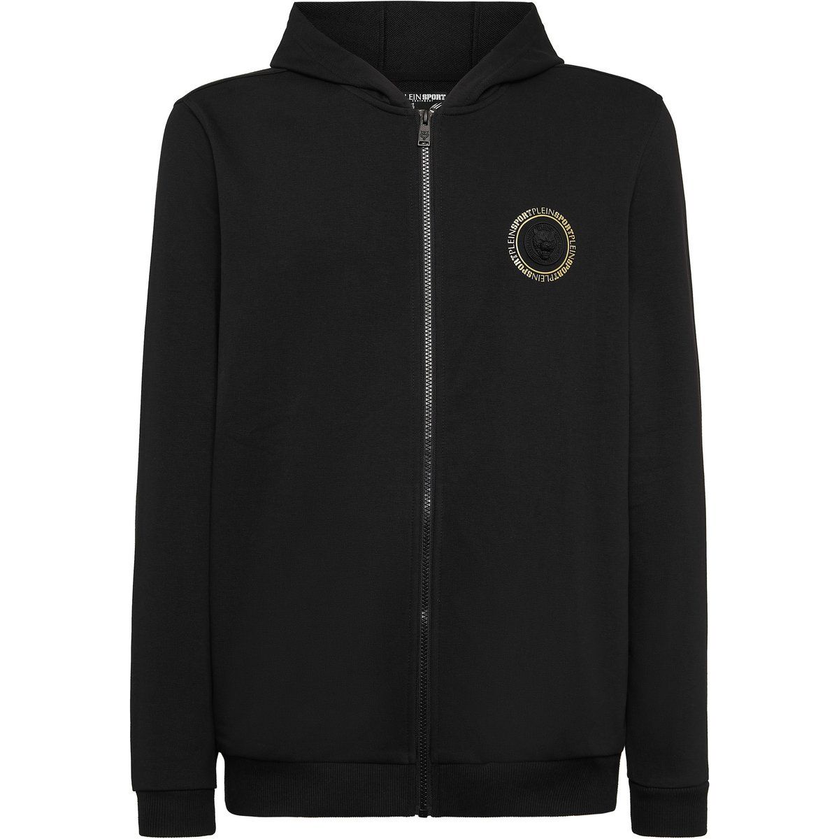 Sweatjacke mit Grafikprint und Reißverschluss
