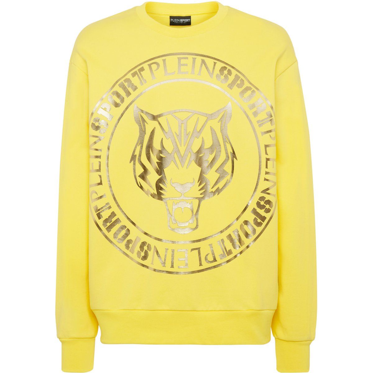 Sweatshirt mit metallischem Tiger-Print