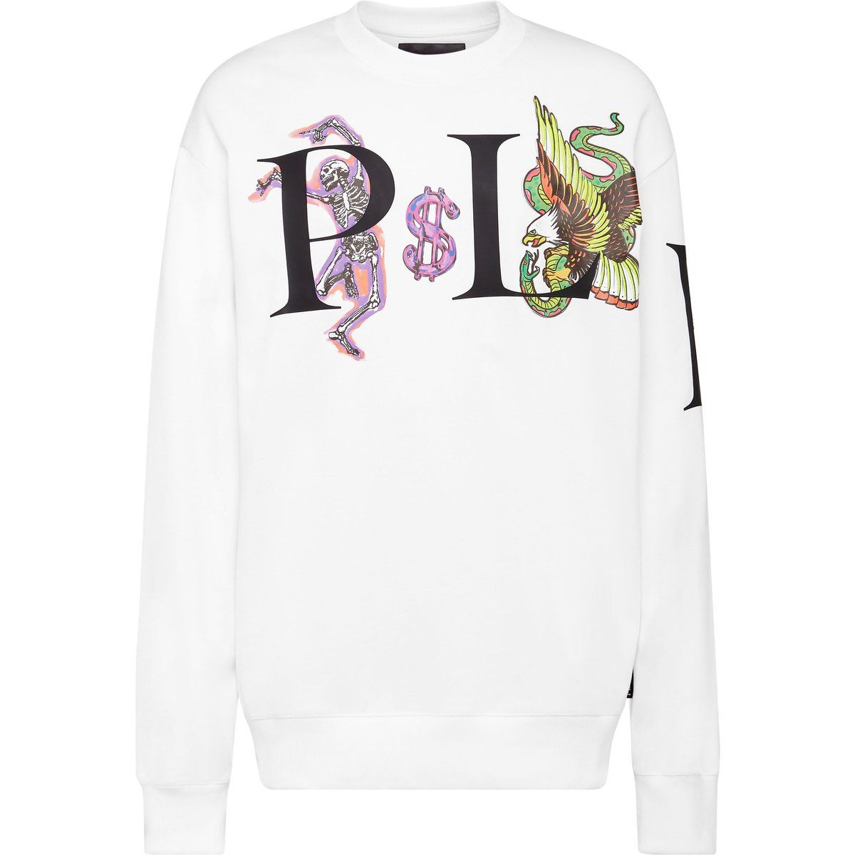 Sweatshirt mit Tattoo-Grafiken