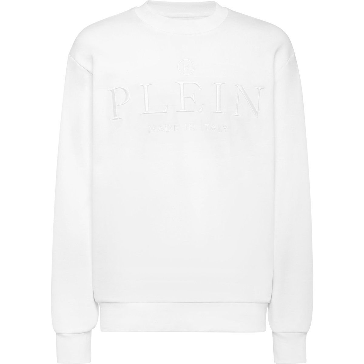 Sweatshirt aus Baumwollmischung mit geprägtem Logo