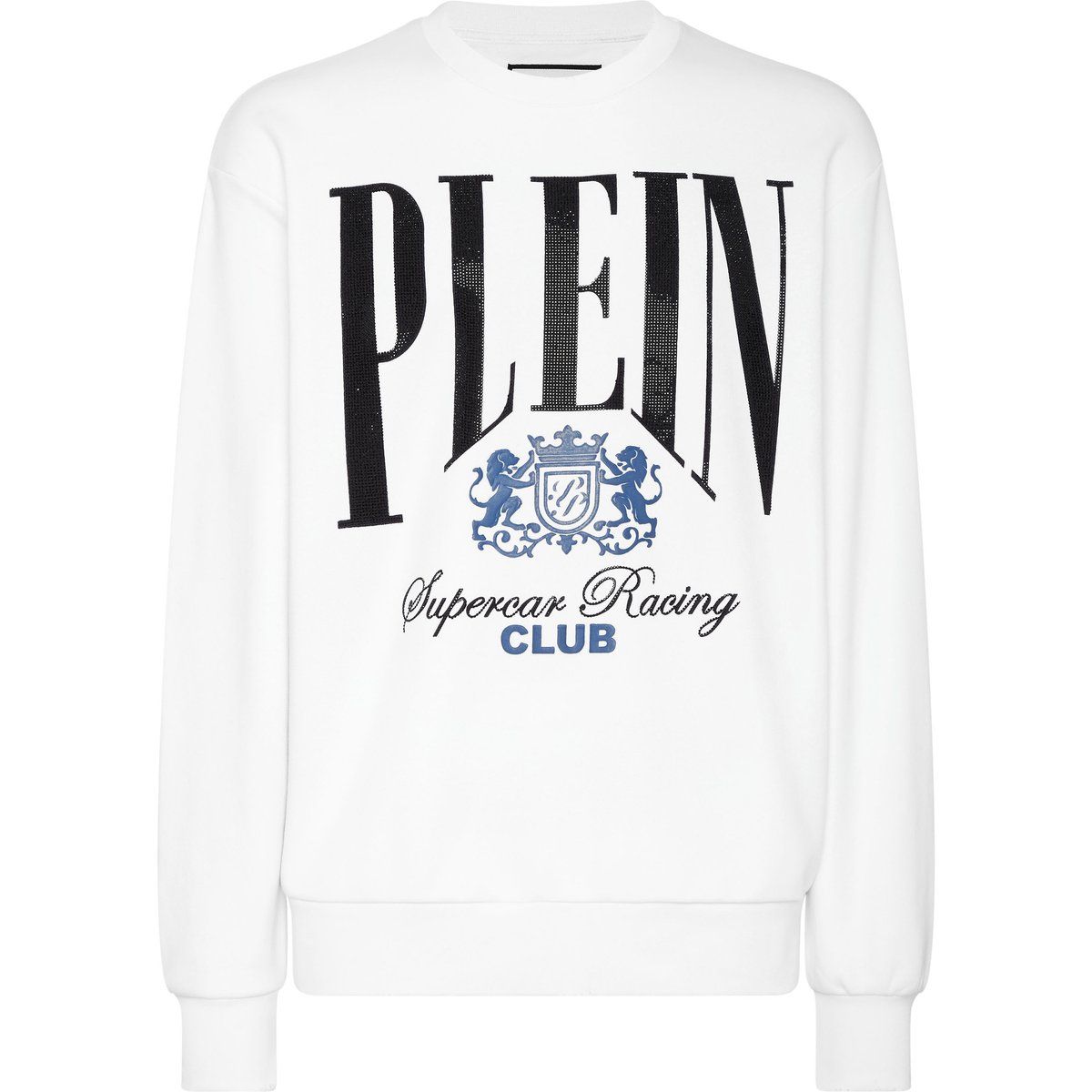 Weißes Racing Club Grafik Sweatshirt