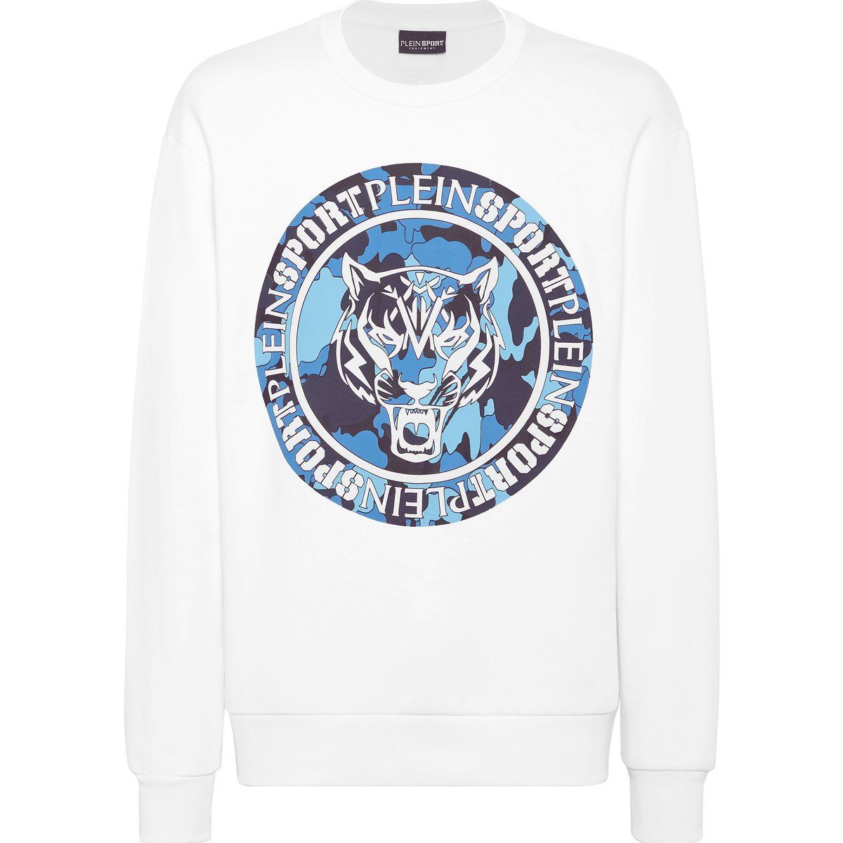Sweatshirt mit Grafik-Tiger-Camo-Print