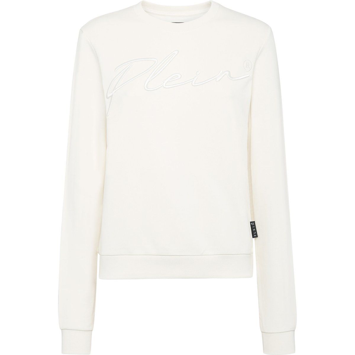 Sweatshirt aus Baumwolle mit gesticktem Logo