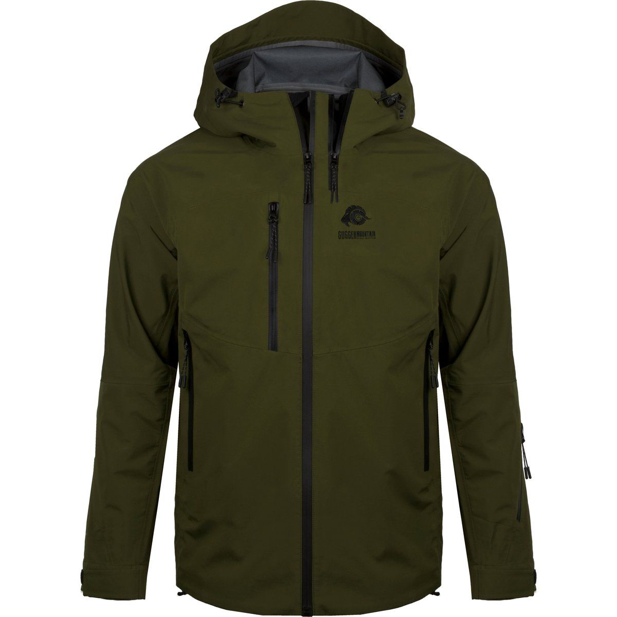 Herren Olive Wasserdichte Hardshell Jacke