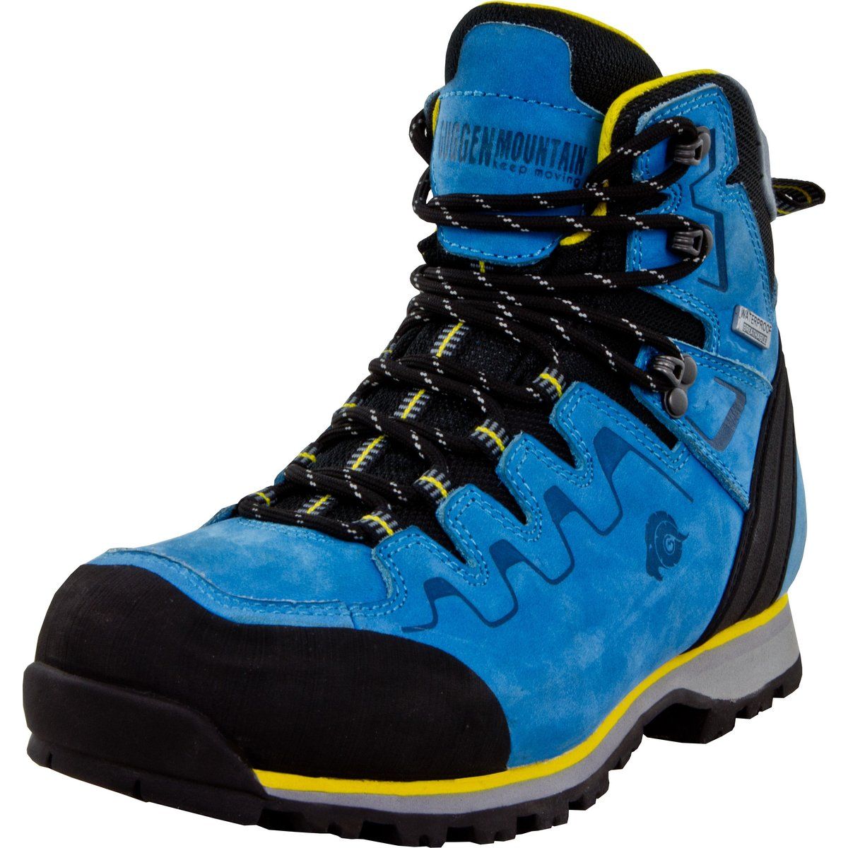 Damen Wanderstiefel aus Leder Blau