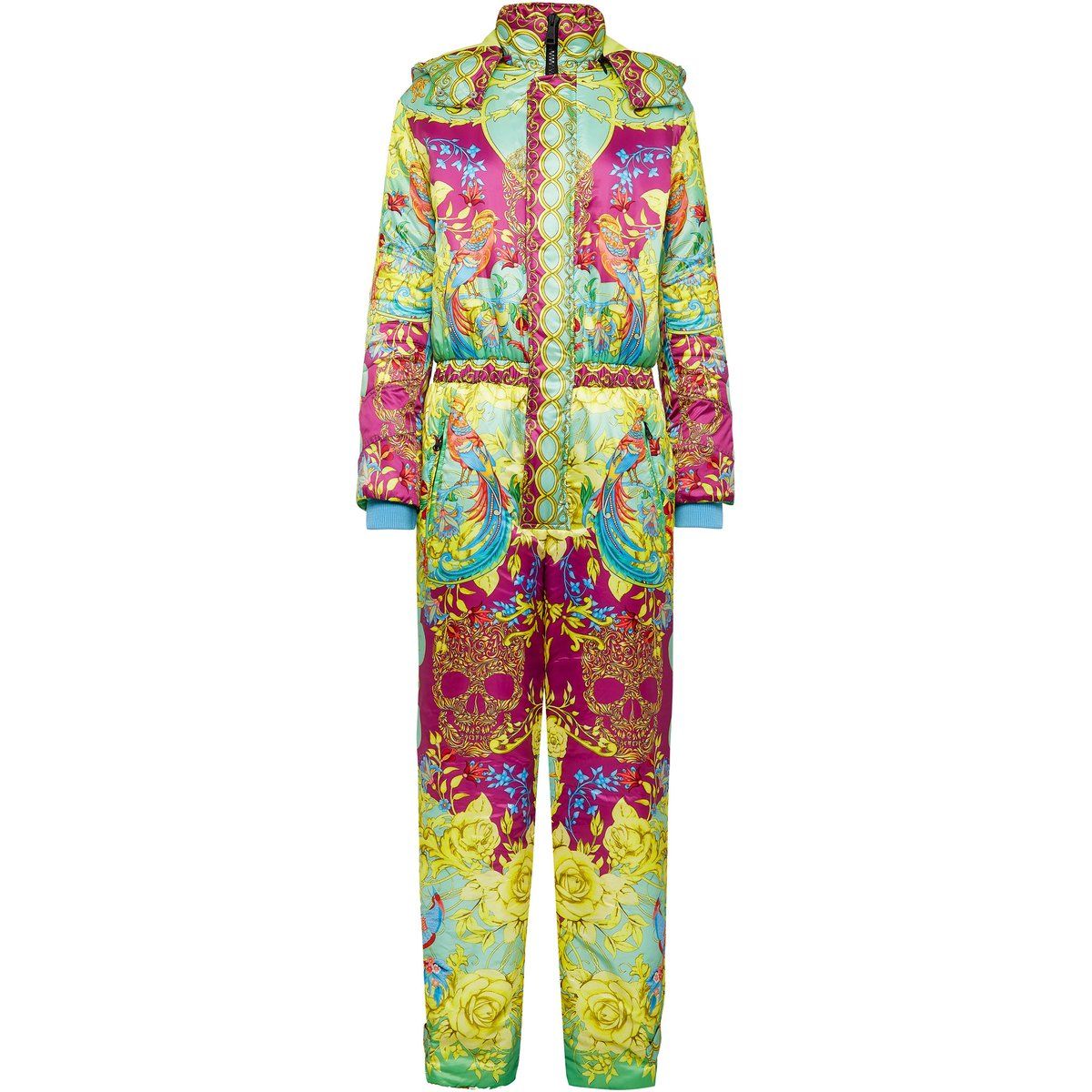 Ski-Overall mit Barockmuster