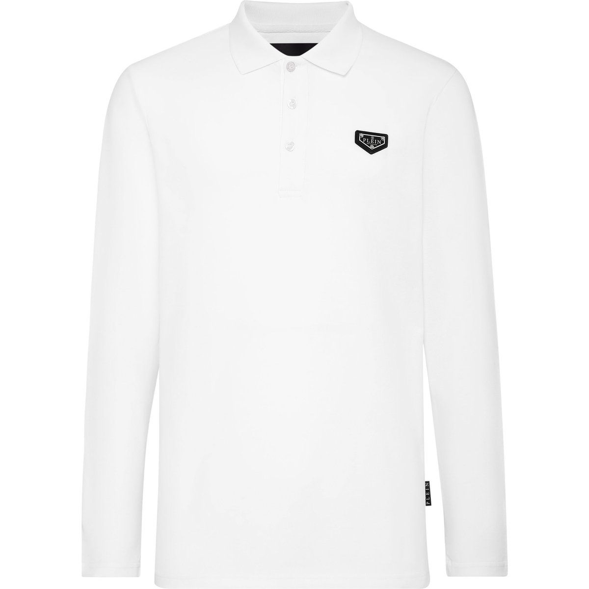 Herren Langarm Baumwoll-Poloshirt